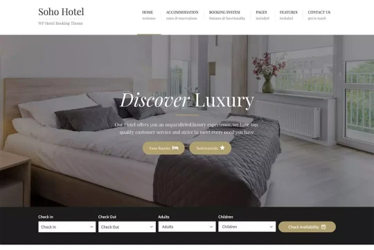 hotel website